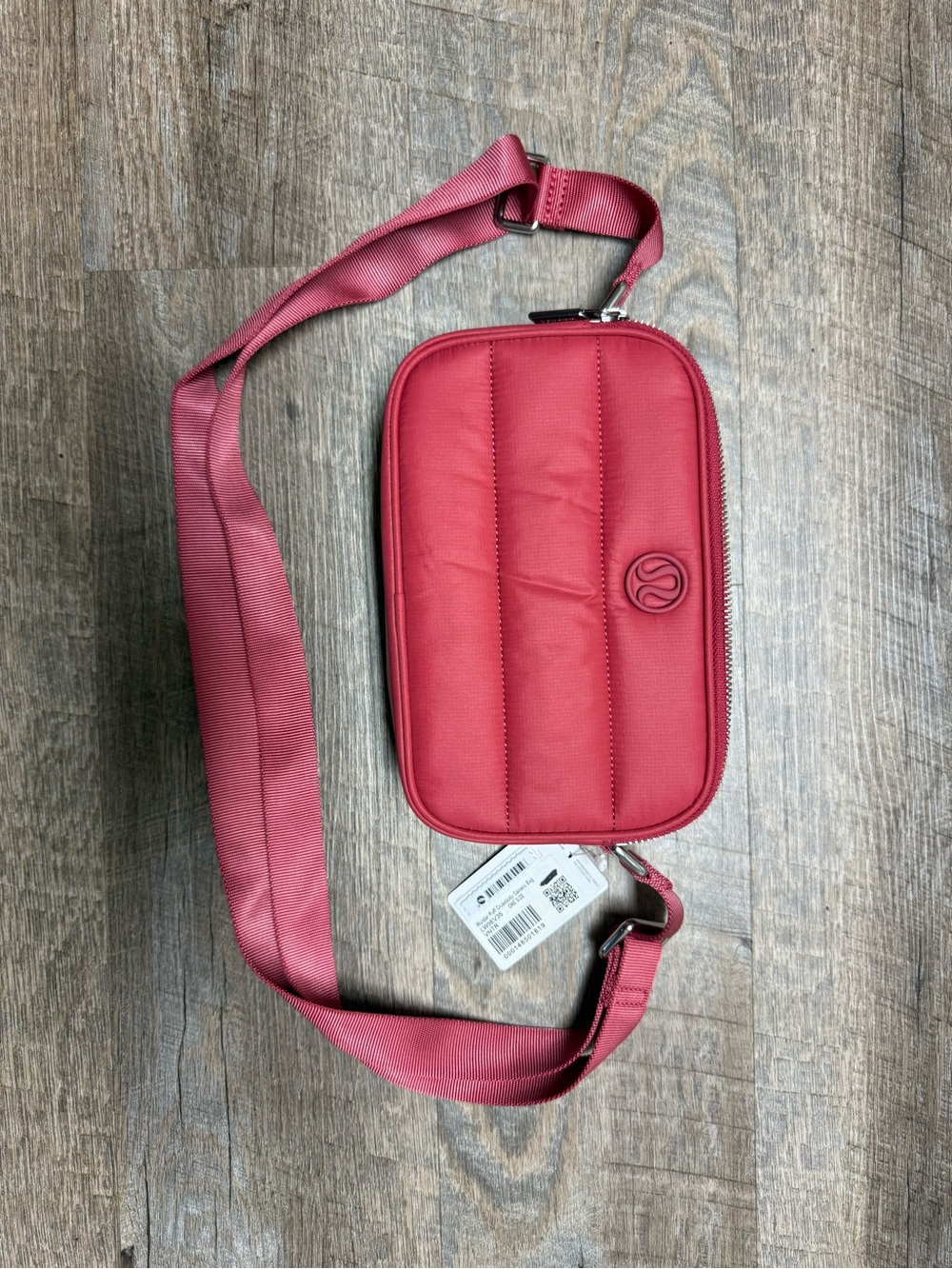 lululemon athletica rose red crossbody belt bag